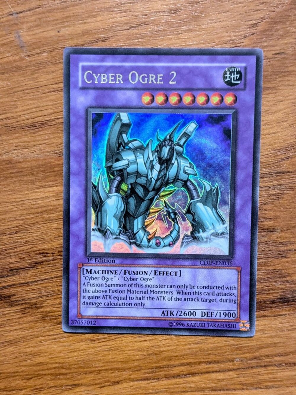 Yu-Gi-Oh! Cyber Ogre 2 CDIP-EN036 Ultra Rare 1st Edition NM/VLP Vintage Holo